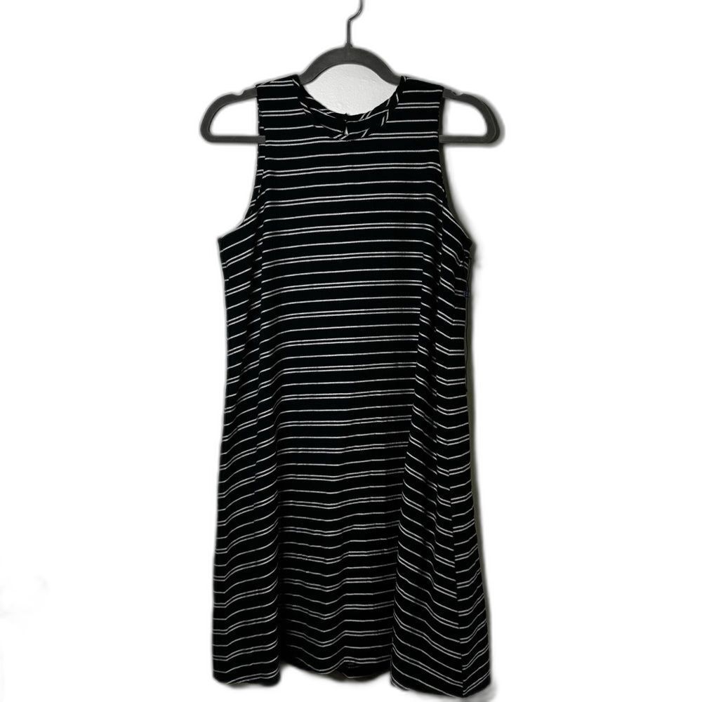 Tommy Hilfiger Navy and White Striped Dress | New- Small (Size 4)